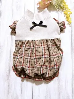 秋冬♡バルーンワンピース ① 犬服　ハンドメイド