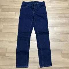 ユニクロ UNIQLO ダークブルーストレートレッグデニム