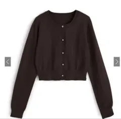 【サイト完売品】GRL ゴールドボタンニットカーディガン gn542 ブラウン