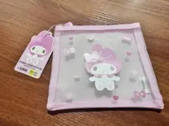 韓国ダイソー　マイメロディ メッシュポーチ ピンクのサムネイル