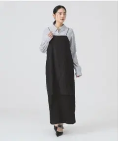 【美品】Ray BEAMS ロング キャミワンピ 黒