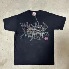 【UNDER GROUND】 print t shirt 地下鉄 ロンドン