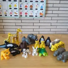 19体 レゴ デュプロ duplo 動物 まとめ 親子 動物園 ブロック玩具