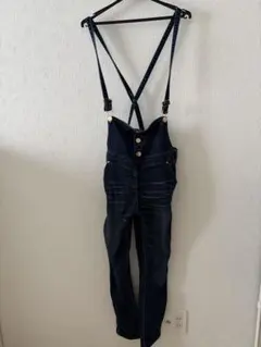 ダークブルー サスペンダー付きオーバーオール