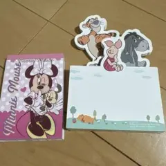 ミニーマウス プーさんメモ用紙セット