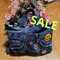 デニムリメイク トートバッグ ハンドメイド