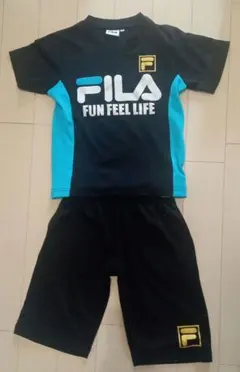 FILA ジャージセット 130サイズ 黒/青