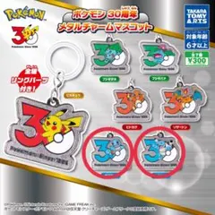 ポケモン 30周年 メタルチャームマスコット ゼニガメ カメックス