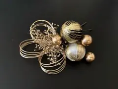 髪飾りNo.14 水引き　和玉　かすみ草　 和装　卒業式　結婚式　ちょい足し