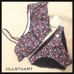 【新品タグ付】JILLSTUART 小花ワンショルダー ビキニ 盛れるパッド付きのサムネイル