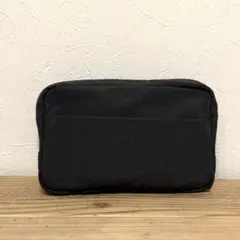 無印良品　リンクルナイロン　大きく開くポーチ　L