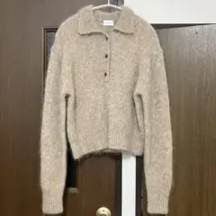 상태좋음 green label relaxing 襟付きニット ベージュ