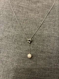 未使用 タサキ TASAKI パール ネックレス 真珠 シルバー　 SV