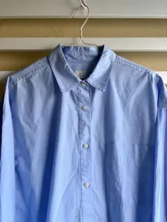 グリーンレーベルリラクシング　コットンシャツ　ブルー