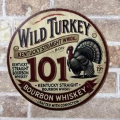 WILD TURKEY 木製看板　アメリカン雑貨 USA 世田谷ベース