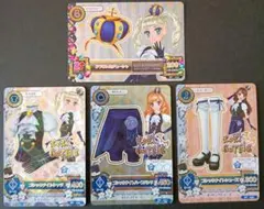 アイカツカード　藤堂ユリカ　姫里マリア　紫吹蘭　ゴシックナイト