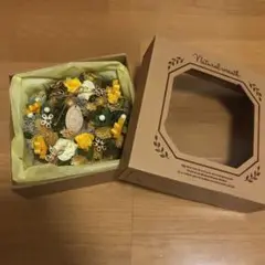【新品】ドライフラワー、クリスマスリース