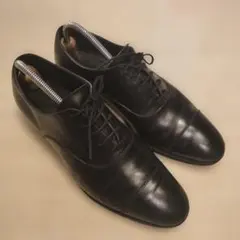三陽山長 友二郎 黒 ストレートチップ UK8.5 27cm程度　ジャンクのサムネイル