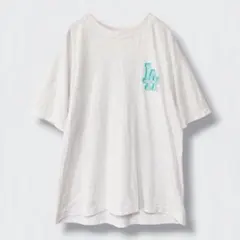MLB ドジャース LAロゴ　半袖Tシャツ 白 ホワイト　S 野球　大谷翔平のサムネイル
