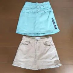 ZARA KIDS ベージュデニムスカート サイズ9