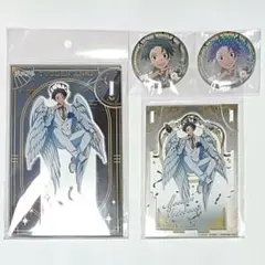 桃源暗鬼 天使と悪魔 淀川真澄 アクリルスタンド 缶バッジ 特典 4点セット