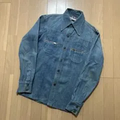 希少BIG DALLASデニムジャケットGジャンリジット濃紺80sヴィンテージ 