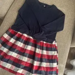 無印【中古】120㎝ワンピース