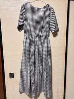 チェック柄ドレス
