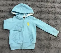 RALPH LAUREN ジップパーカー light blue 3T