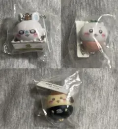 くら寿司ちいかわキーホルダー モモンガ ちいかわ くりまんじゅう3点セット