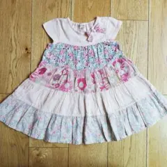 センスオブワンダー　ワンピース　90 花柄　ピンク　リバティ　キッズ　女の子