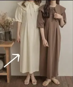Amber Neige ケープ付きフロントタックワンピースのサムネイル
