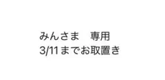 みんさま　専用(3/11まで)