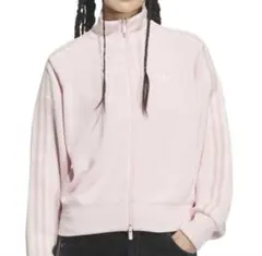 adidas　originals ニット バルーン トラックトップ　ピンク　L