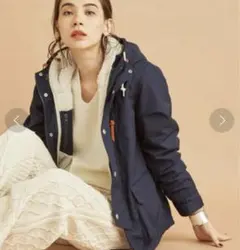 【美品】ビューティ＆ユース ボアライナーマウンテンパーカー ３WAY ネイビー