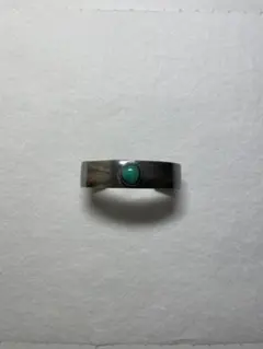 ターコイズ装飾シルバーバングル