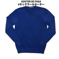 FUGA フーガ Vネックウールセーターネイビー 00s archiveのサムネイル