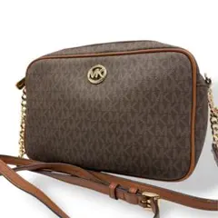 MICHAEL KORS マイケルコース MK柄 ショルダーバッグ ブラウン