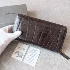 超高級ブランド RODANIA ロダニア シャイニングクロコダイル 財布 艶◎のサムネイル