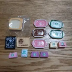 S*可様 デコパーツ　ガチャ詰めポーチ　トレーセット プレート