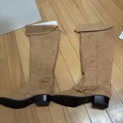 MAJESTIC LEGON ニーハイブーツ　ベロア　ベージュ