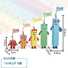 元値より半額⭐︎number blocks ナンバーブロックス フィギュア5体