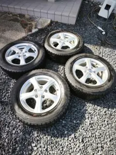 195/65R15 アルミホイール付スタッドレスタイヤ 4本セット 195/65R15 スタッドレスタイヤアルミセットPCD114.35穴