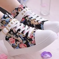 ★花柄★レディース スニーカー サンダル 秋 冬 ブーツ ムートン