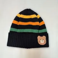 40cm〜★ミキハウス ホットビスケッツ★ビーンズくんニット帽子★