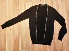 名作 ヒステリックグラマー スタッズ カーディガン ブラック