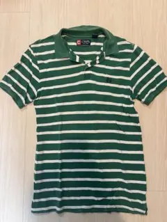 CHAPS ストライプ ポロシャツ グリーン