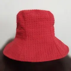 ELLE バケットハット レッド　S56