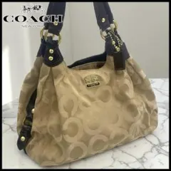 【COACH】コーチ マディソン オプアート 肩掛けトートバッグ