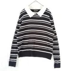 セシルマクビー リブニットセーター 平成ギャル カットソー y2k M